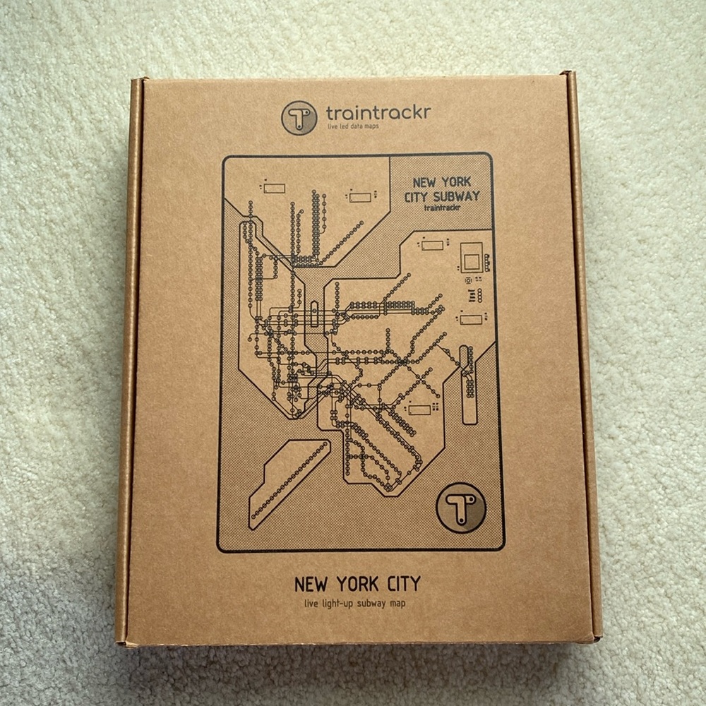 MoMA New York City Traintrackr Live Light-Up City Map Circuit Board